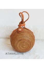 bali rattan sling bags natural ball style handmade